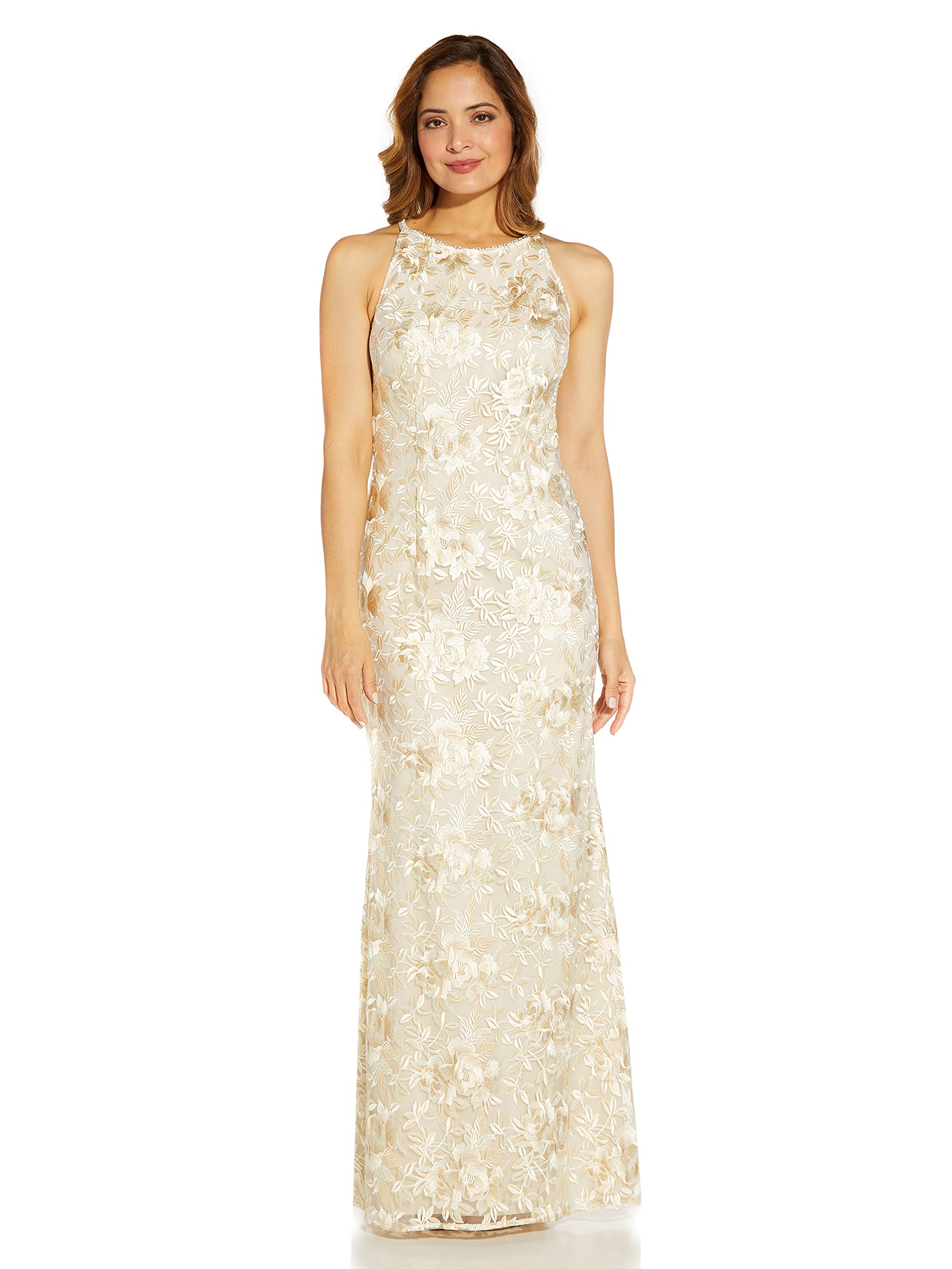 Adrianna Papell Sequin Lace Gown – Stunning Dress For Special Occasions & Events - View #9
