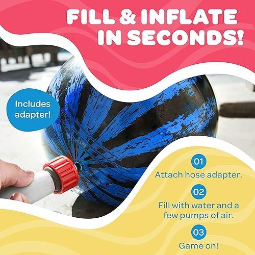 Miniatura 4 de Watermelon Ball Juego de piscina, pelota para pasar bajo el agua, esquivar, bucear, para adolescente, niño o adulto, pelotas rellenas con agua, 9