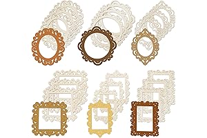 DIY Photo Frame 18 Pieces Wood Frames for DIY Christmas Crafts Ornament...