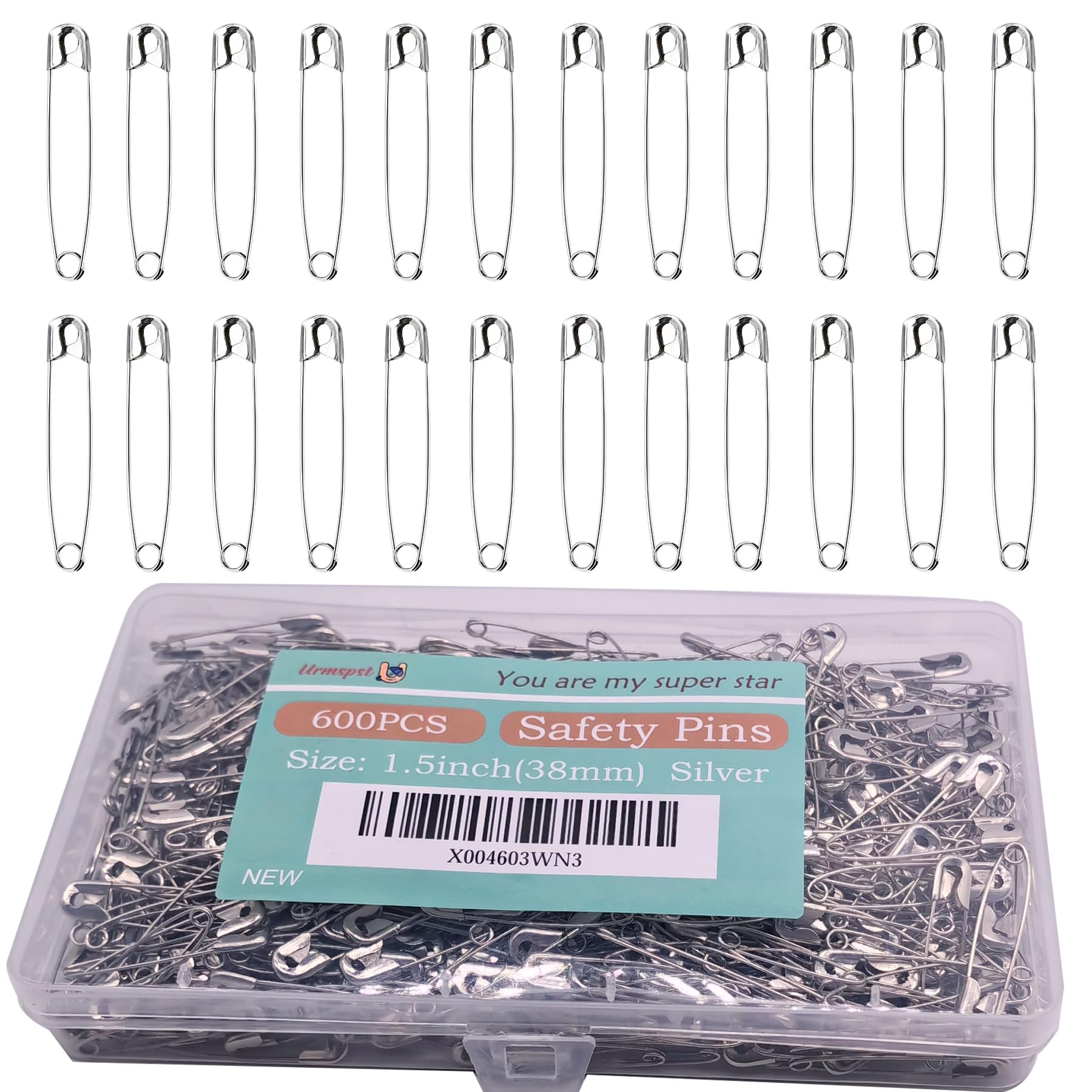 Amazon.com: Urmspst 600PCS Safety Pins (Upgraded), 1.5 inch Small