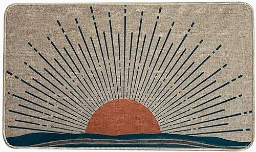 Vista 19 de Divertidos tapetes para puerta de entrada y exteriores, tapetes bohemios para entrada, tapete de goma antideslizante, absorbente y resistente a