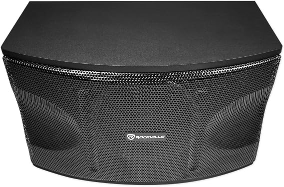 Rockville KPS80 8 3-Way Karaoke/Pro Speakers with Wall Brackets, Pair