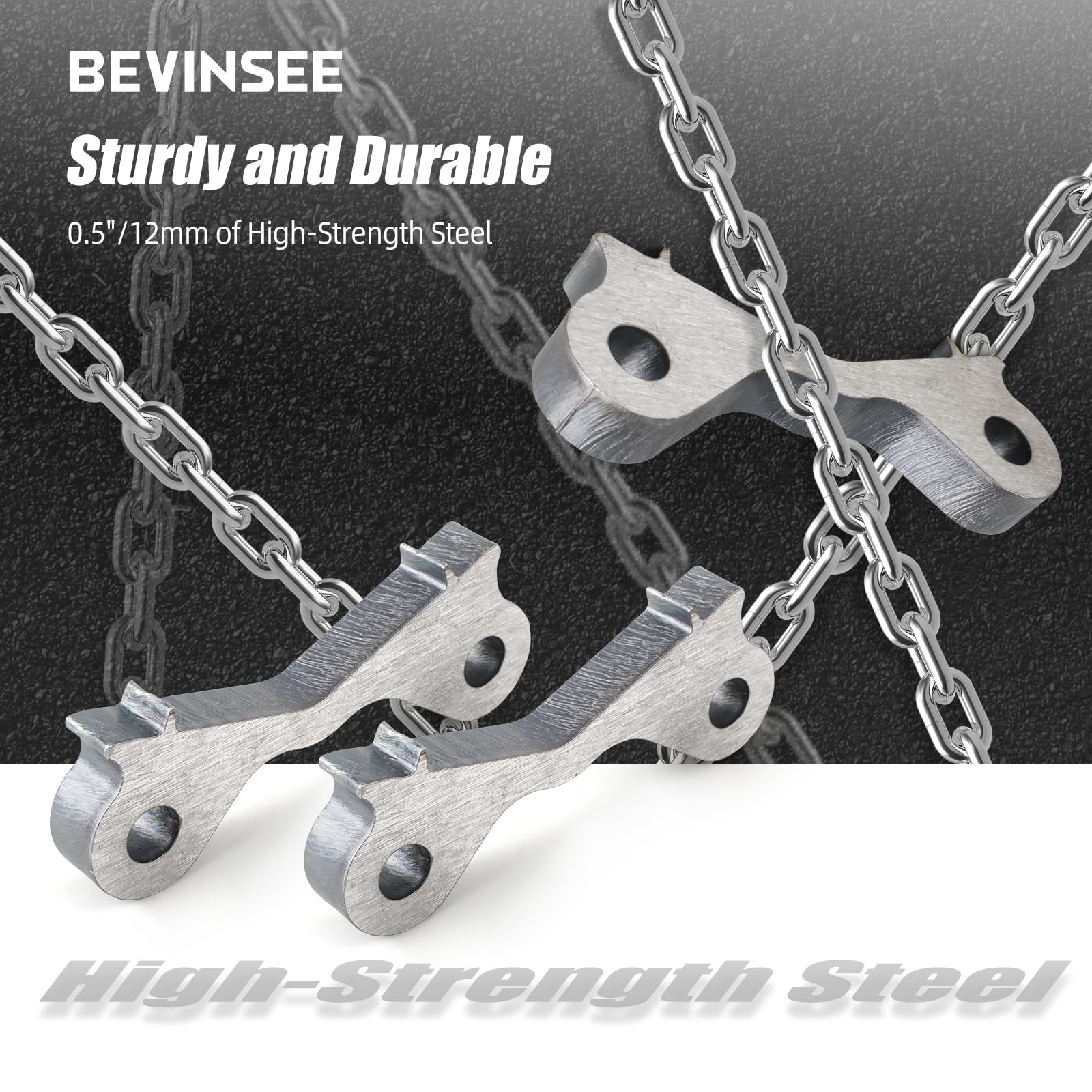 Bevinsee Dual Rear Brake Caliper 2pcs Weld On Adapters Drift Handbrake Compatible with E36 E46 323i 323Ci 325i 325Ci 325xi 328i 328Ci 330i 330Ci 330xi