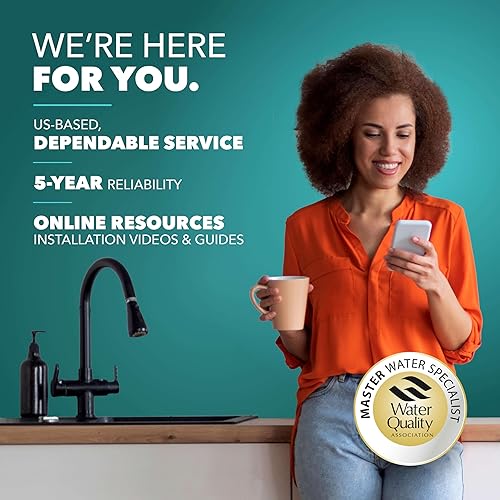 Miniatura 9 de CuZn UC-200 filtro de aguapara bajomesada50K fabricado en EE UU