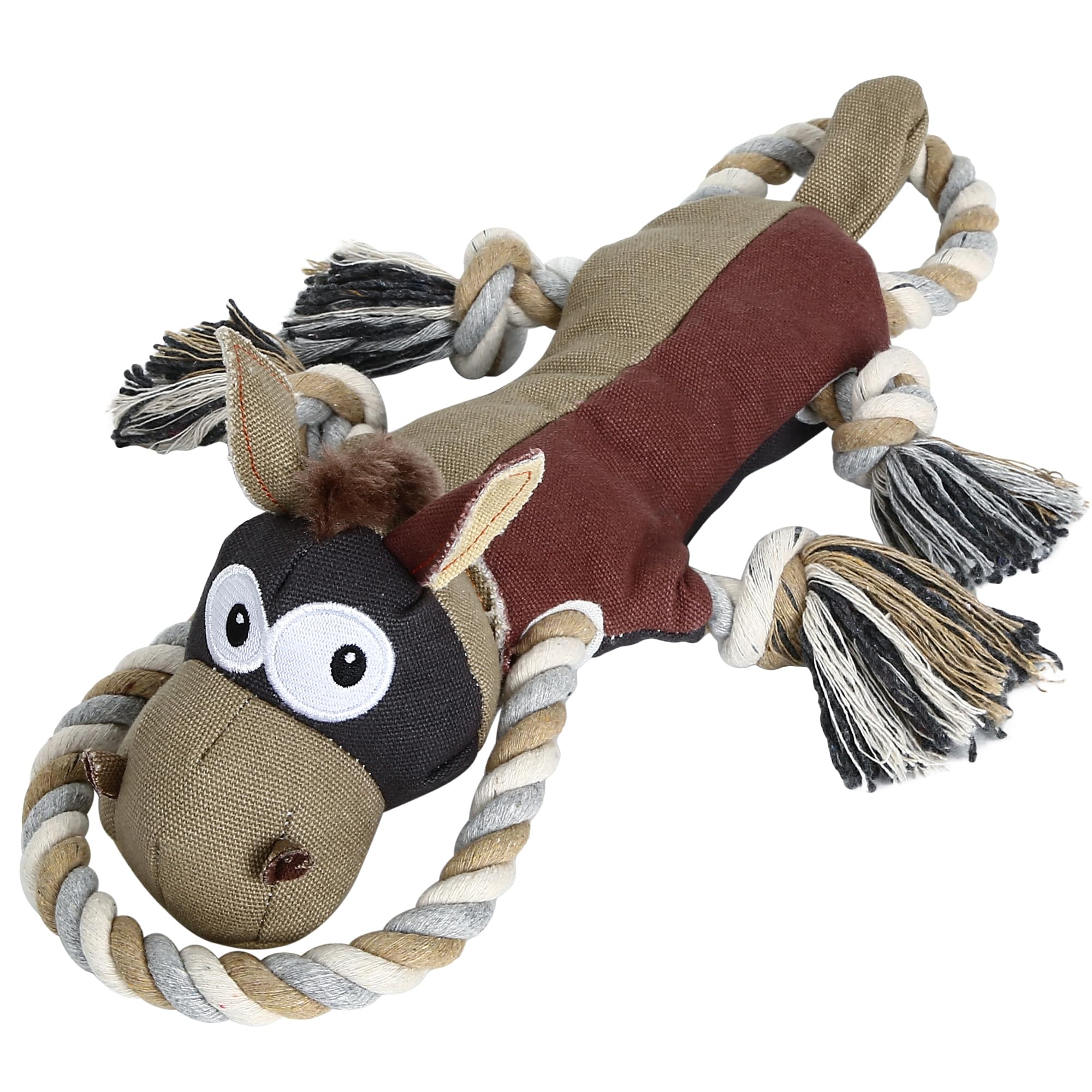 IOKHEIRA Dog Toys Indestructible for Large Dogs Interactive Tug of War Puppy Toys for Boredom With Squeaky Crinkl Fetch Chew Games Toy for Big Medium Small Breeds to Keep Them Busy
