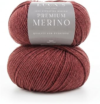 2PCs Premium Merino Yarn 4Ply Wool, Superwash Baby Merino - 100% Pure Extra Fine Merino Knitting Crochet Wools 50G Ball