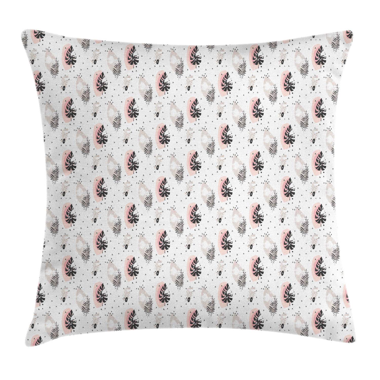 ABAKUHAUS Freccia Federe Cuscini Set di 4, Boho delle piante