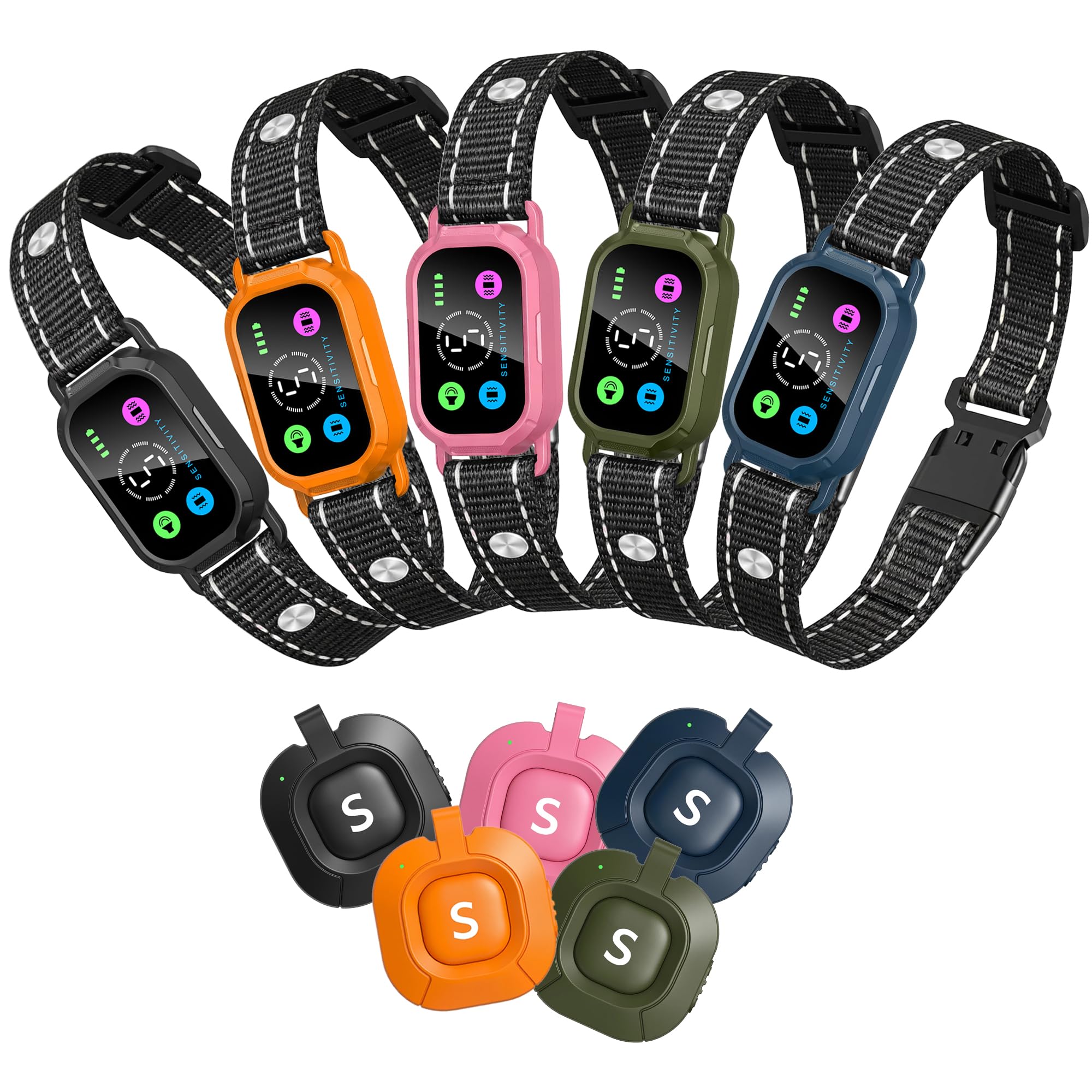 2 en 1 Collar Adiestramiento Perros y Collar Antiladridos con Mando a Distancia – Automático y Manual – Sin Descarga Eléctrica – Modo Pitido, Vibración Progresiva – Impermeable IP67