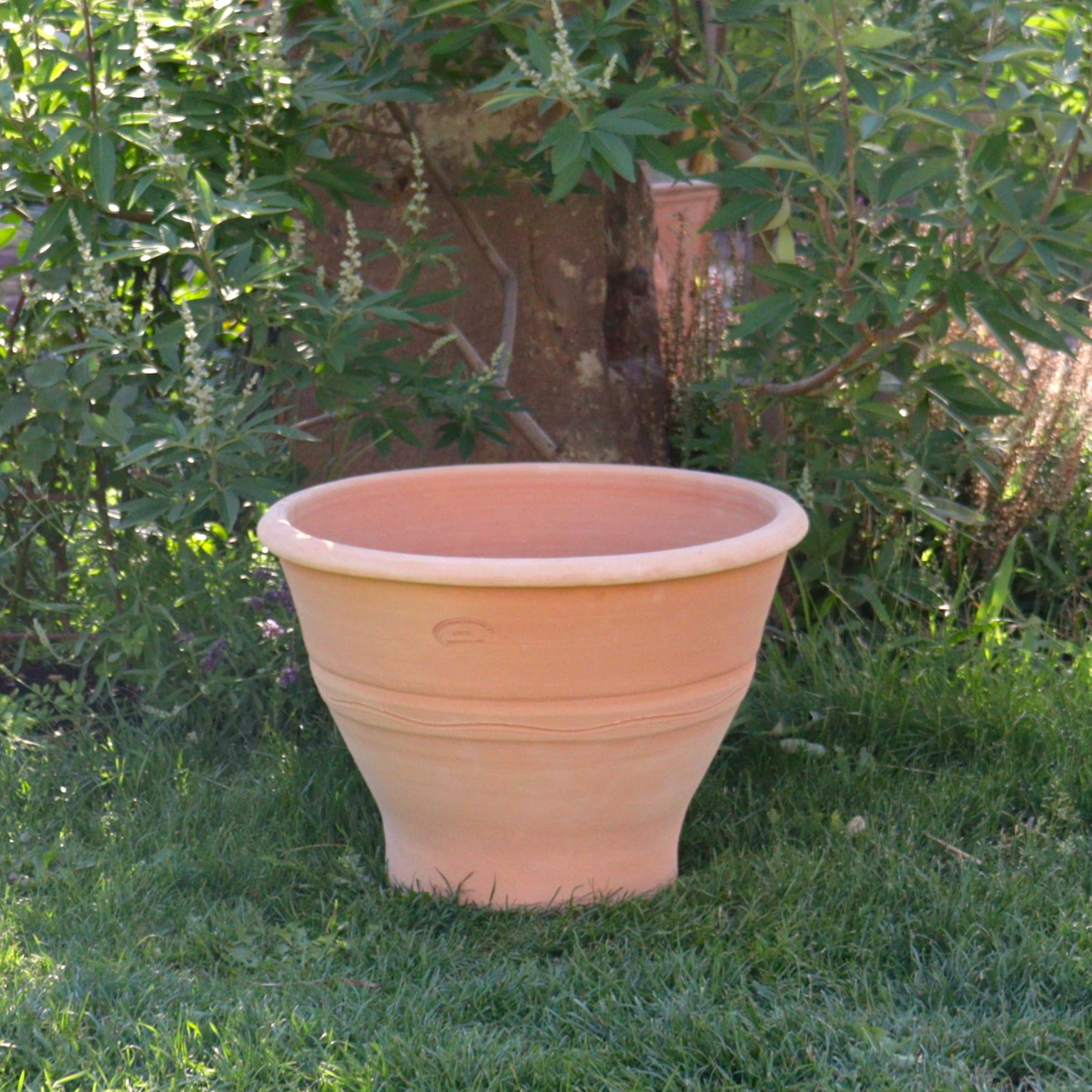 Palatina Cerámica | Gran macetero de Terracota Resistente a Las heladas | 50 cm | Resistente al Invierno | Gran Maceta para jardín, terraza, balcón Artemesia
