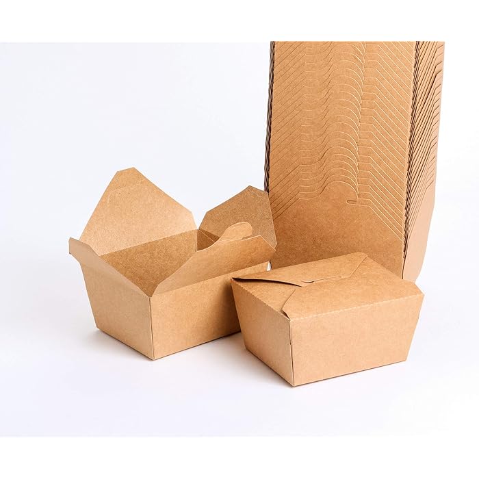 Buy To Go Box Containers Microwaveable Kraft Brown Take Out Boxes 27 Oz