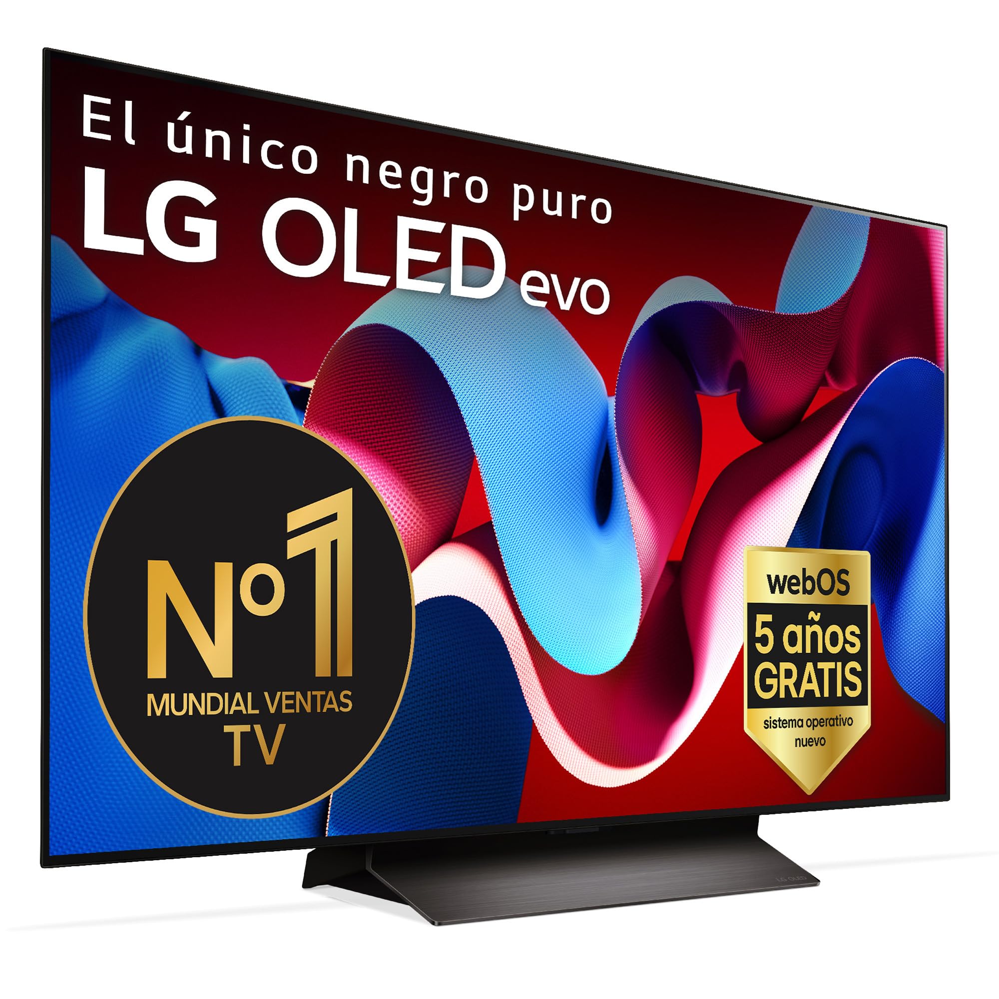 LG OLED48C45LA, 48", OLED 4K, Serie C4, 3840x2160, Smart TV, WebOS24, Procesador a9, Dolby Vision, Dolby Atmos, TV Gaming, 144 Hz, AMD FreeSync, Negro