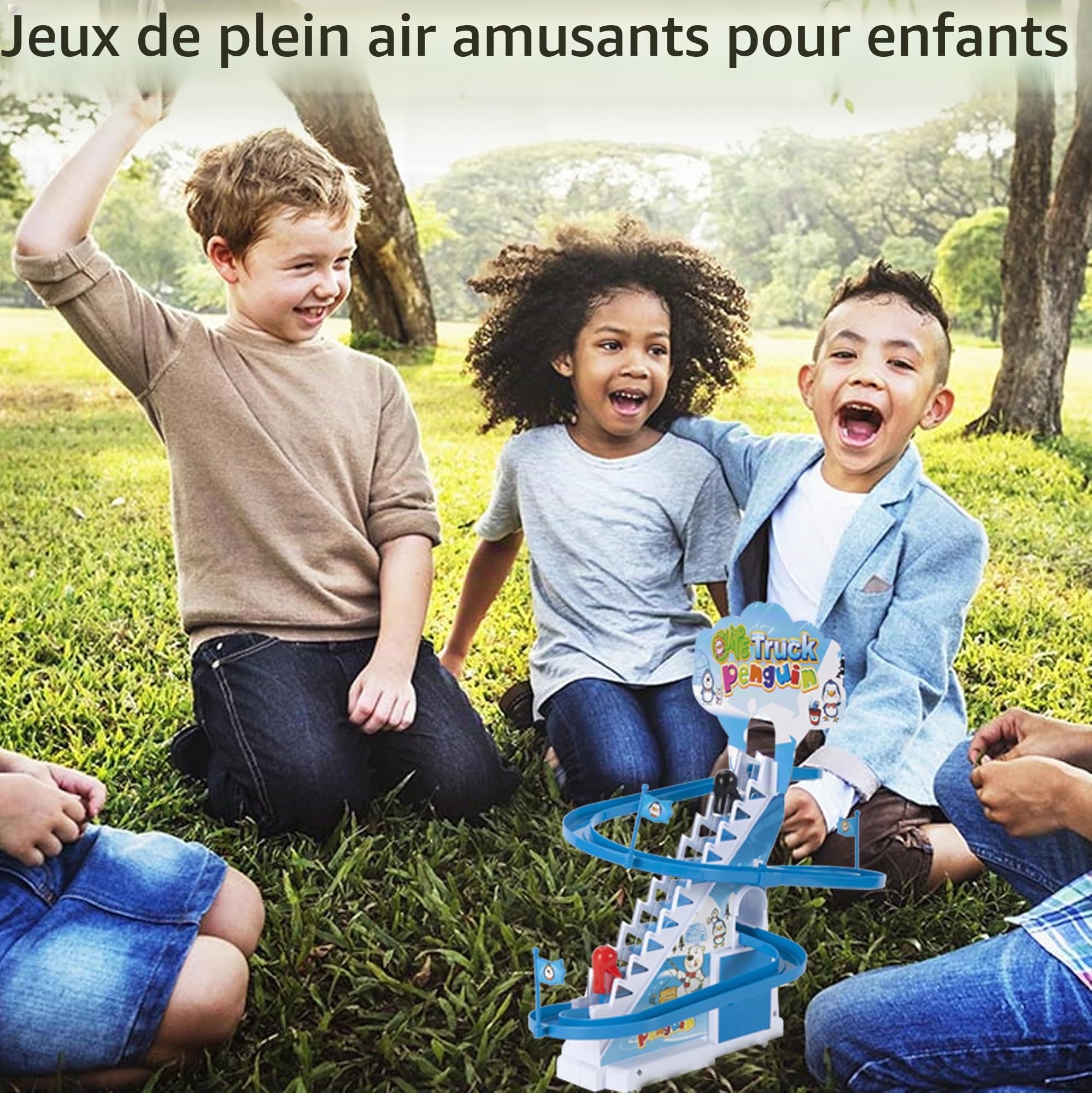 ARSUK Jouet Musical Pingouin Penguin Race Game avec Lumières LED Clignotantes et Musique, Manchot Jouets Jeux Amusants pour Tout-Petits et Enfants