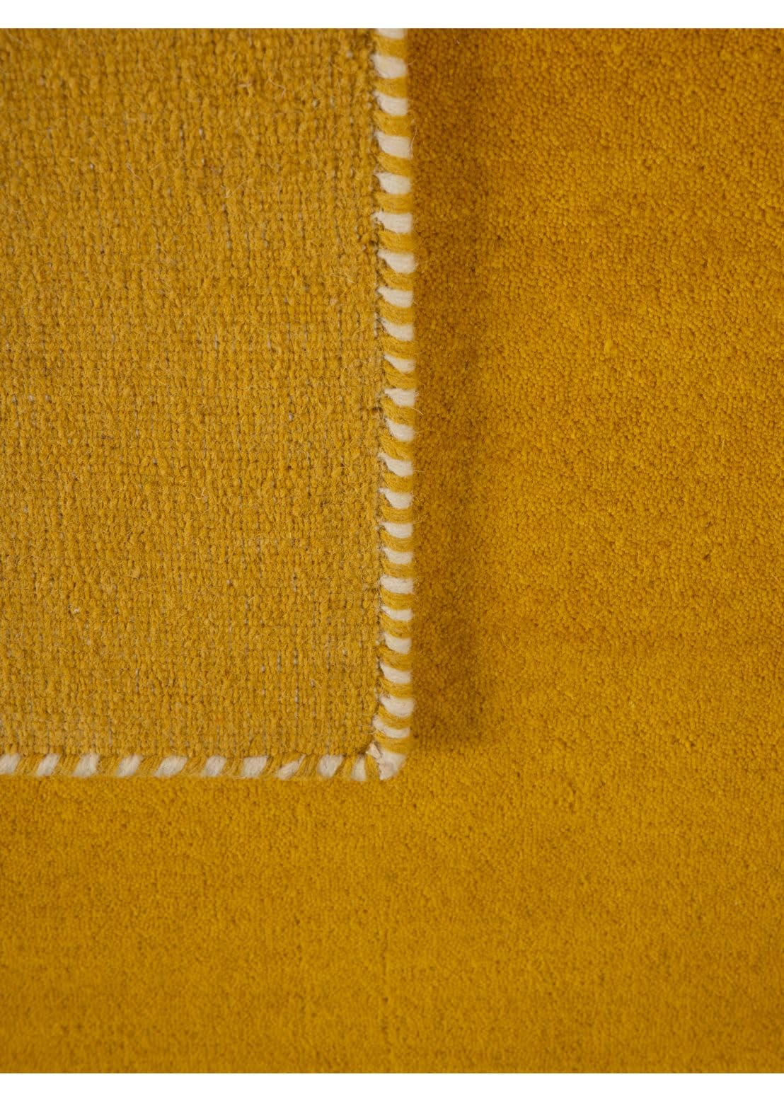 carpetfine handgefertigter Wollteppich Gabbeh Lola Läufer Gelb 75x240 cm Weich, Hochwertig, Zeitlos | Teppichläufer für Gemütlichkeit & Eleganz im Wohnzimmer, Schlafzimmer und Flur