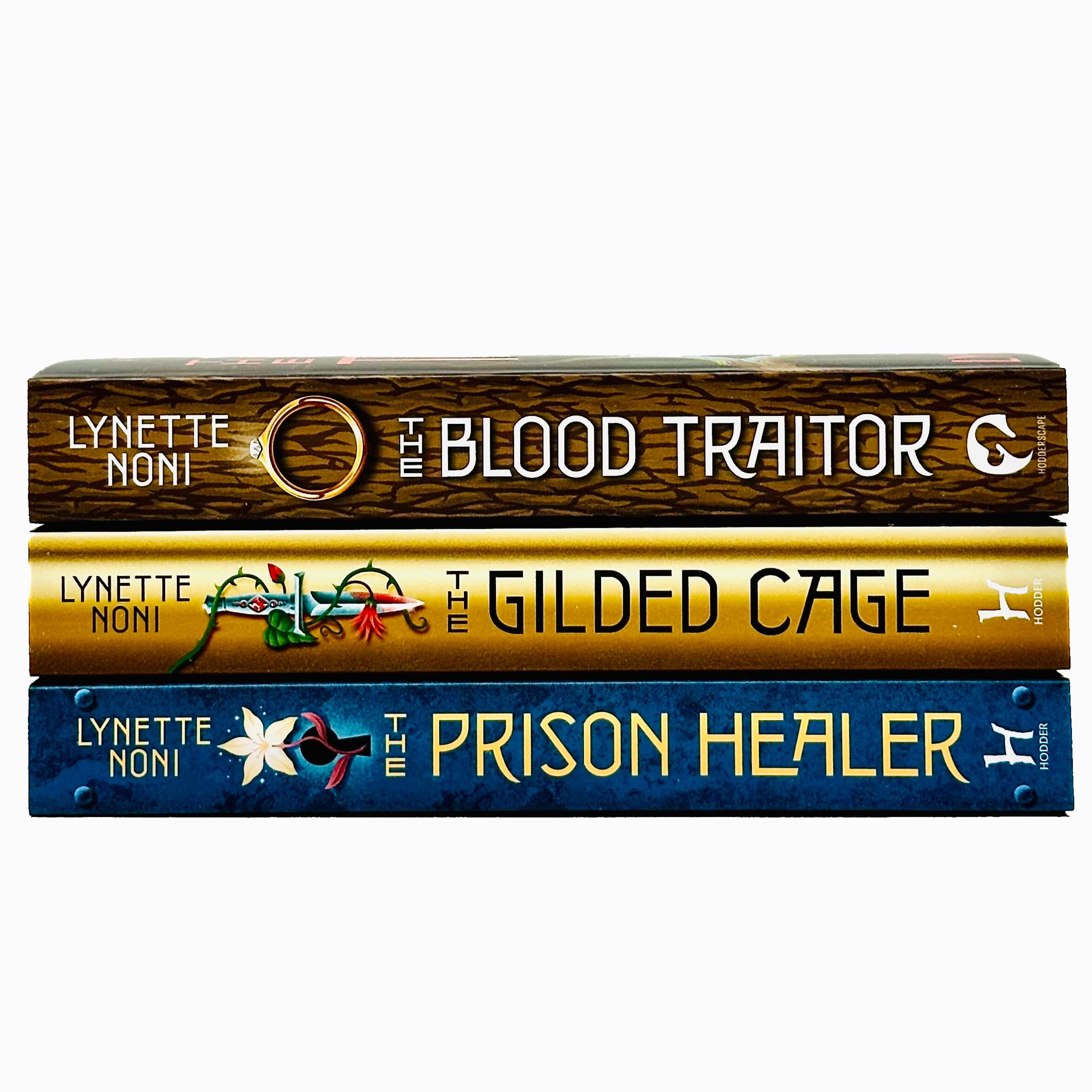 Foblit ltd Colección de libros The Prison Healer Serie 3 de Lynette Noni (The Prison Healer, The Gilded Cage, The Blood Traitor)