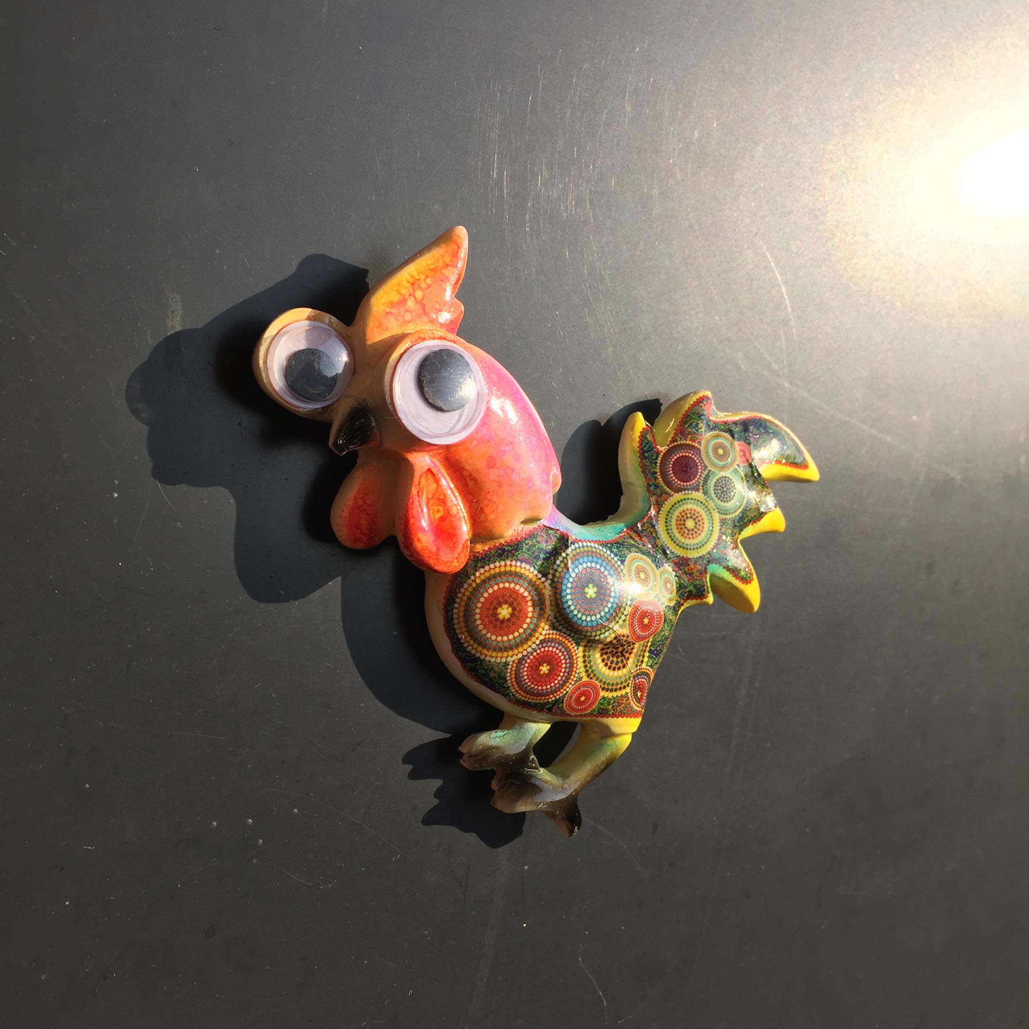 3D Rooster Cock Fridge Magnet Tourist Souvenirs Resin Magnetic Refrigerator Magnet Home & Kitchen Decoration Collection Gift - Image 6