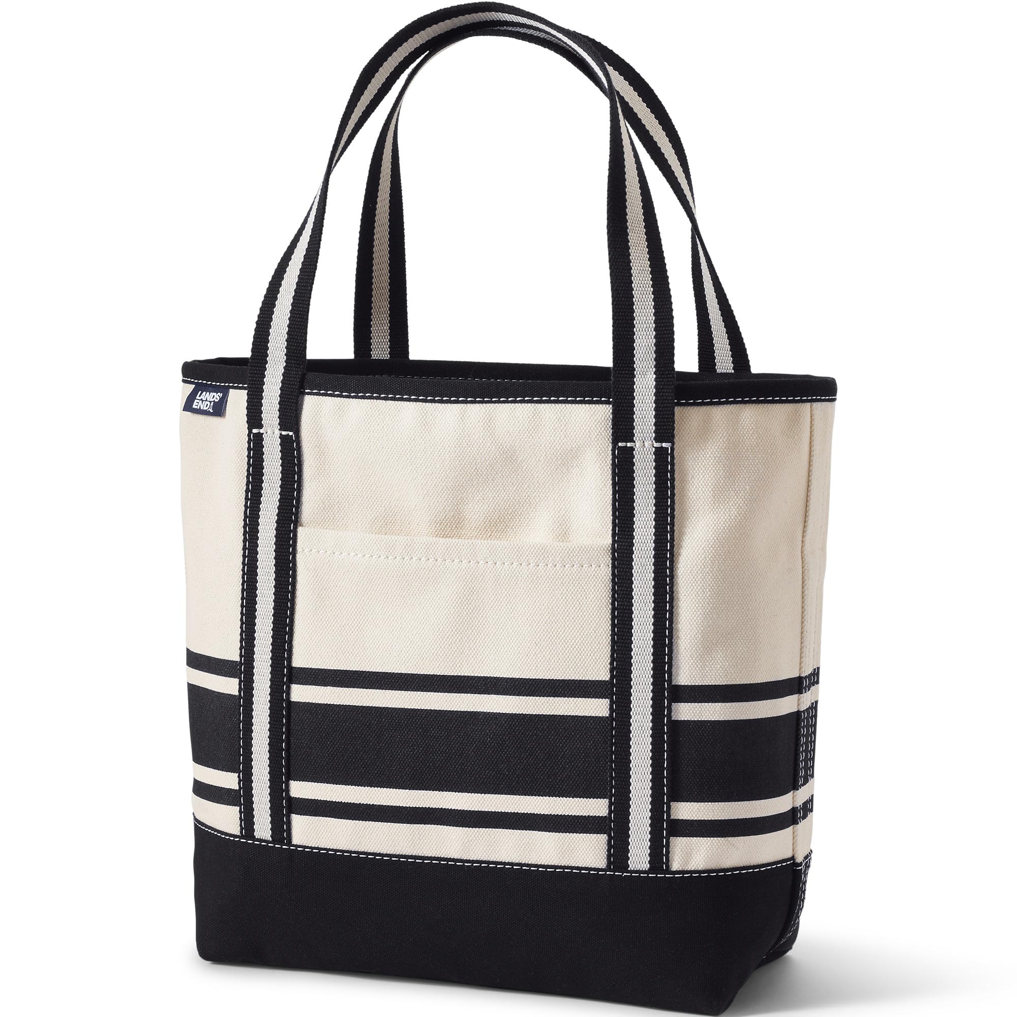 Lands' End Open Top Canvas Tote Bag