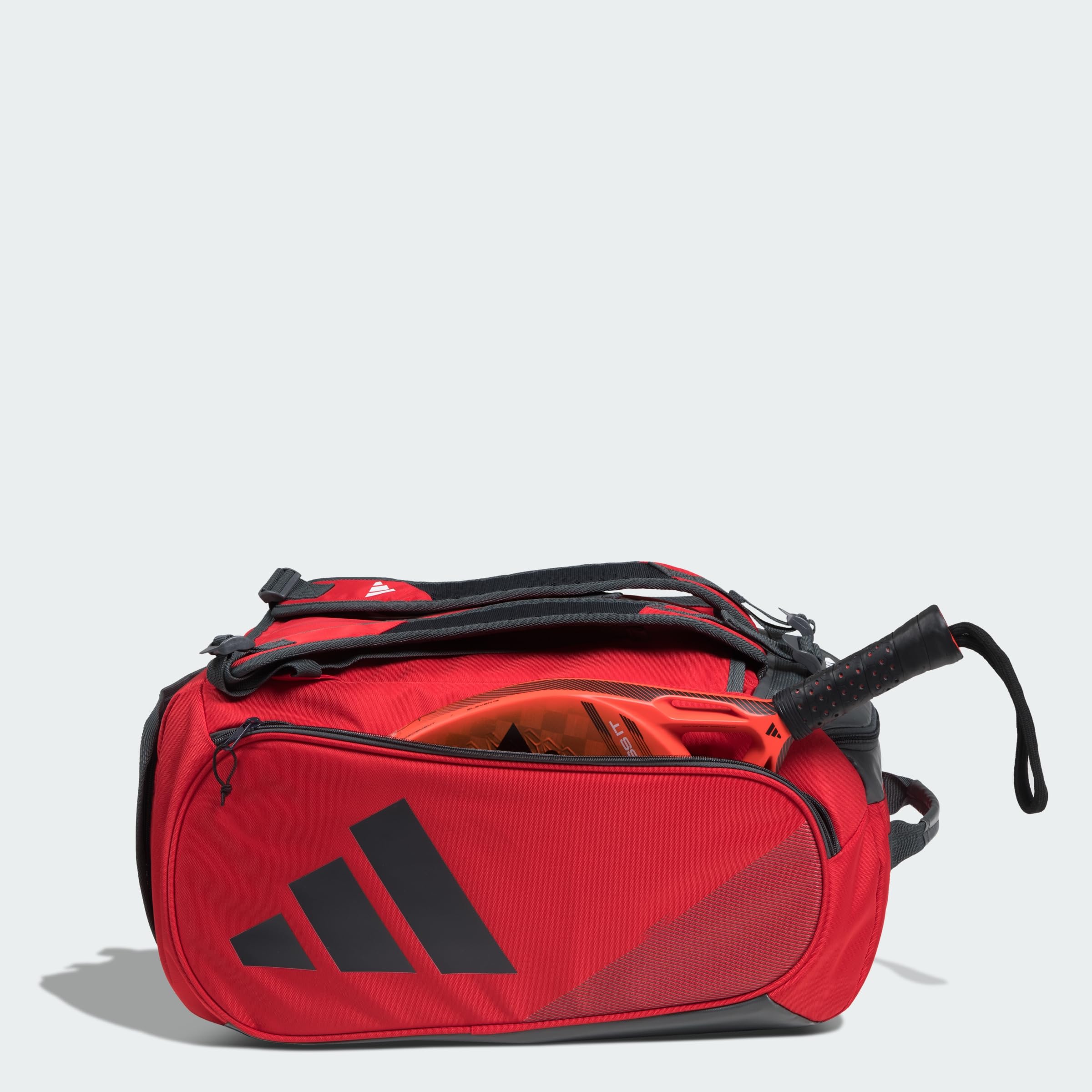 adidas Tour 3.3 - Borsa per racchette da tennis, colore: rosso solare/nero