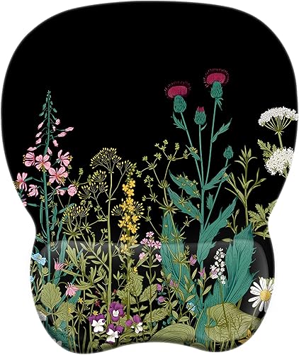 Miniatura 17 de EooCoo Alfombrilla ergonómica para mouse con soporte de muñeca, alfombrilla de mouse con reposamuñecas de espuma viscoelástica y base antideslizante