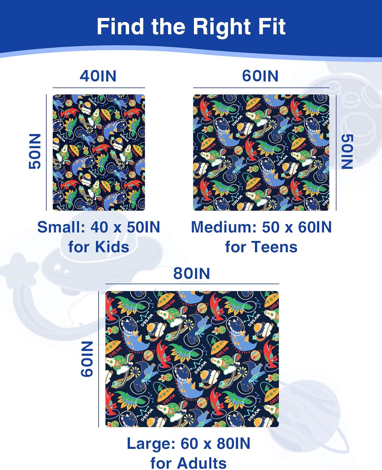 ZonLi Dinosaur Blanket Soft Throw Toddler Fleece Blanket 40x50 Inches - Flannel Blanket for Boys and Girls,Cute Cartoon Design,Ideal for Crib, Bed, Travel, for Christmas,Birthday,Easter