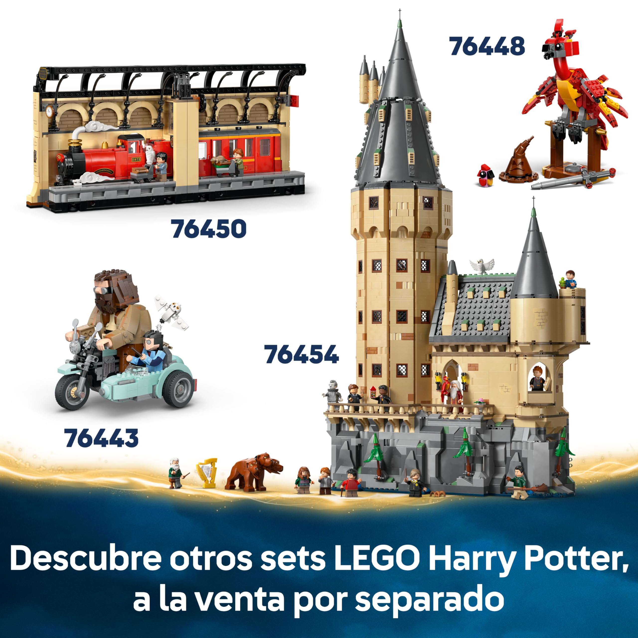 LEGO Harry Potter Monstruoso Libro de los Monstruos Mordedor con Función de Carga Manual para Abrir y Cerrar la Boca - Minifigura de Neville Longbottom - Regalo para Niñas y Niños de 9+ Años 76449