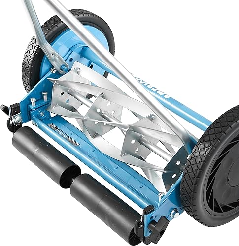 Miniatura 80 de American Lawn Mower Company 1204-14 Cortacésped de carrete de empuje de 4 hojas de 14 pulgadas, color rojo