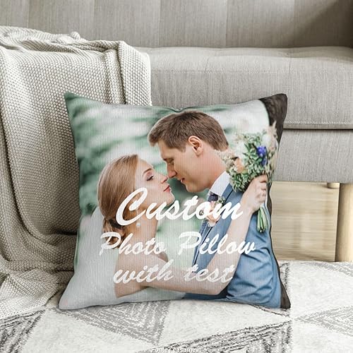 Miniatura 6 de Almohada de terciopelo personalizada para regalos personalizados, 16 x 16 pulgadas, almohada con estampado de letras temáticas de Halloween con