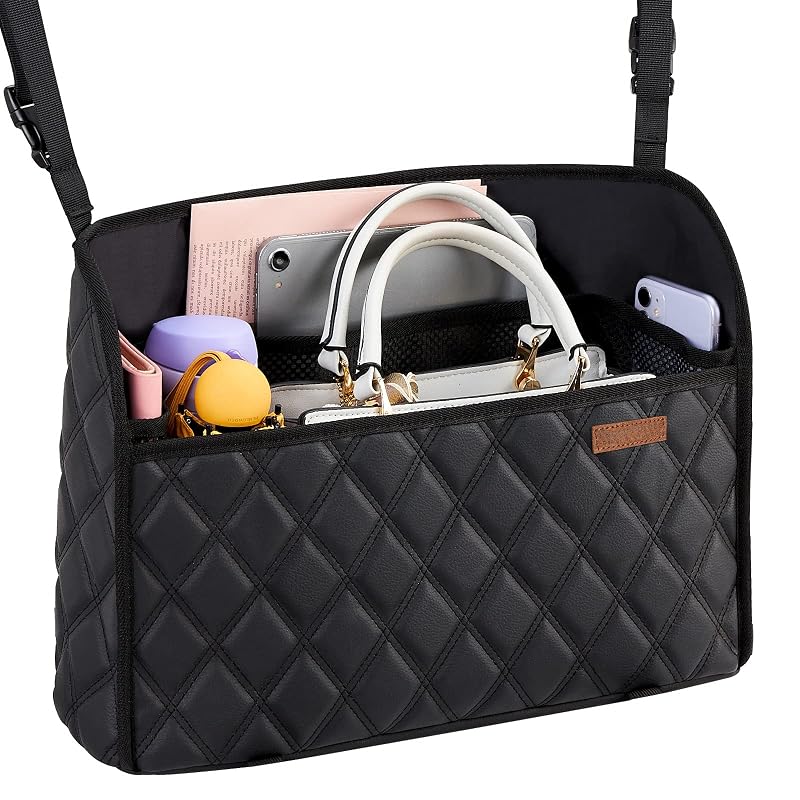Organizador de Encosto de Banco para Carro WLLWOO WLLWOO com 6 Bolsos e Suporte para Bolsa
