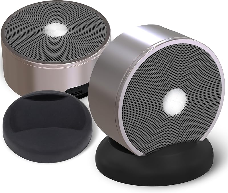 parlantes estéreo Bluetooth – parlante inalámbrico para computadora portátil de escritorio para niños y niñas, hermana, hermano, mamá y papá – parlantes estéreo Bluetooth para cine en casa, juegos, oro rosa