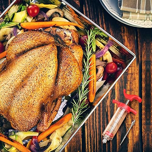 Miniatura 3 de Jeringa inyectora de plástico para pavo, kit de inyección de pavo, adobo de inyector de carne, inyectores de carne para fumar, inyector de parrilla