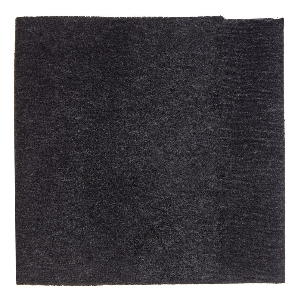 Shepherds Land Men's Charcoal 100% Lambswool Plain Scarf, One Size