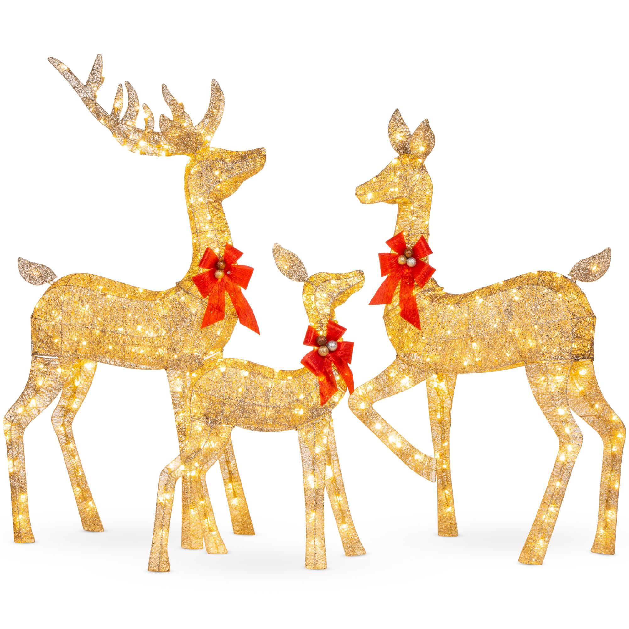 Amazon.com: Best Choice Products 6.5ft 3-Piece Large Lighted