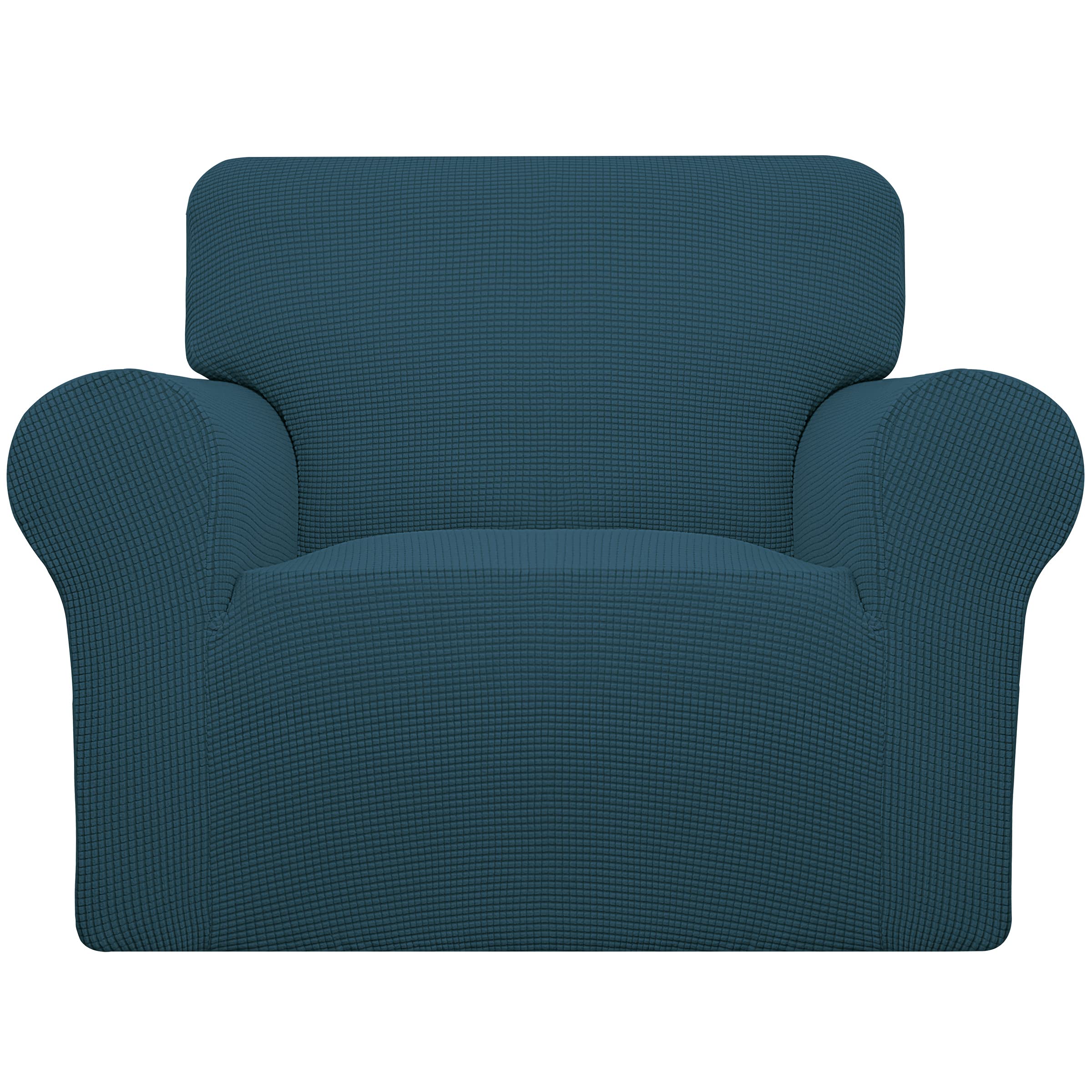 Easy-Going Stretch Chair Slipcover with Arm Washable Deep Teal