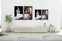 Vista 3 de SpiritualHands Póster de Lionel Messi, lienzo artístico de pared de Messi Argentina, carteles de fútbol de Leo Messi para dormitorio de niños