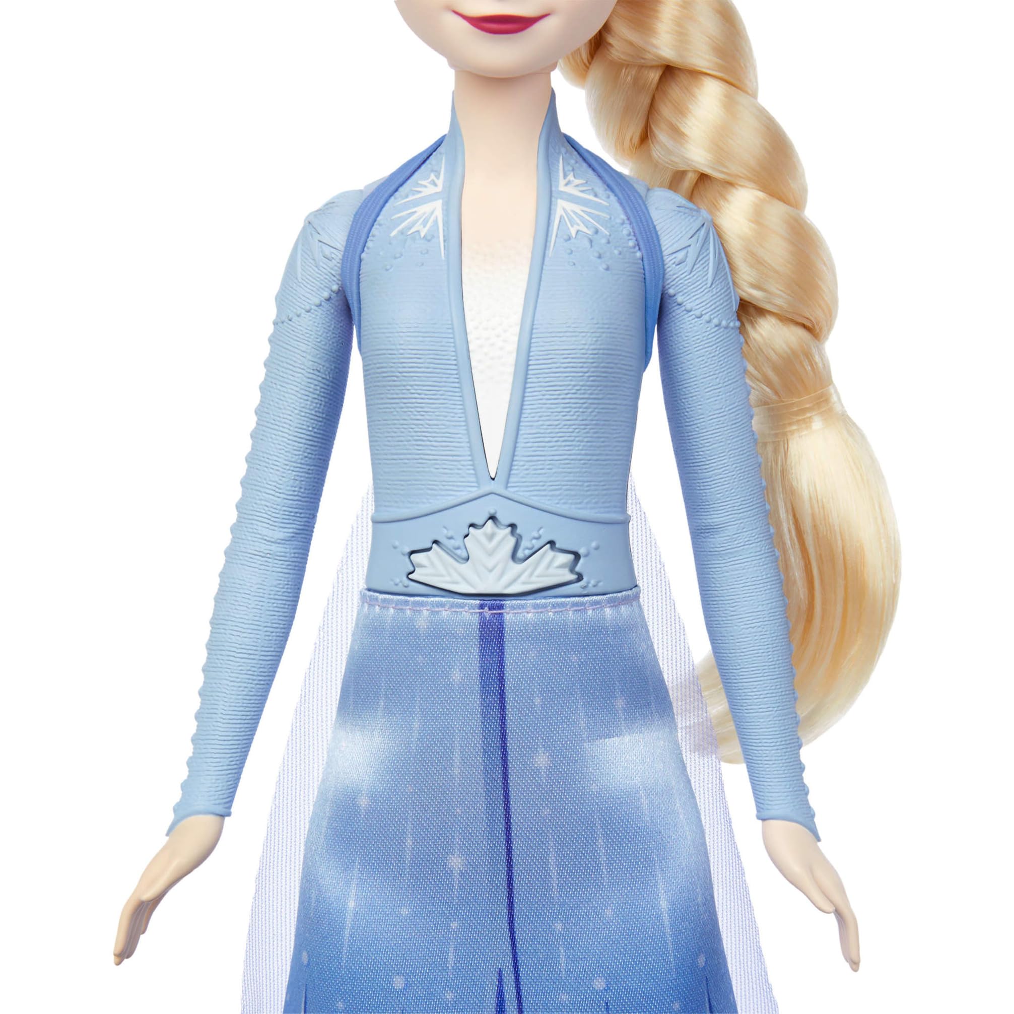 Mattel Disney Frozen Toys, Singing Elsa Fashion Doll in Signature Outfit, Sings “Into the Unknown” in 4 Languages: English - Image 4