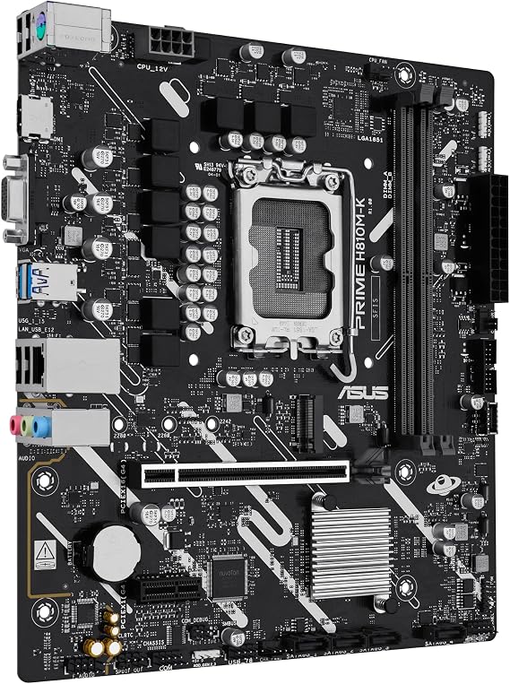 ASUS PRIME H810M-K Intel H810 Soket 1851 DDR5 6400MHz mATX Gaming (Oyuncu) Anakart