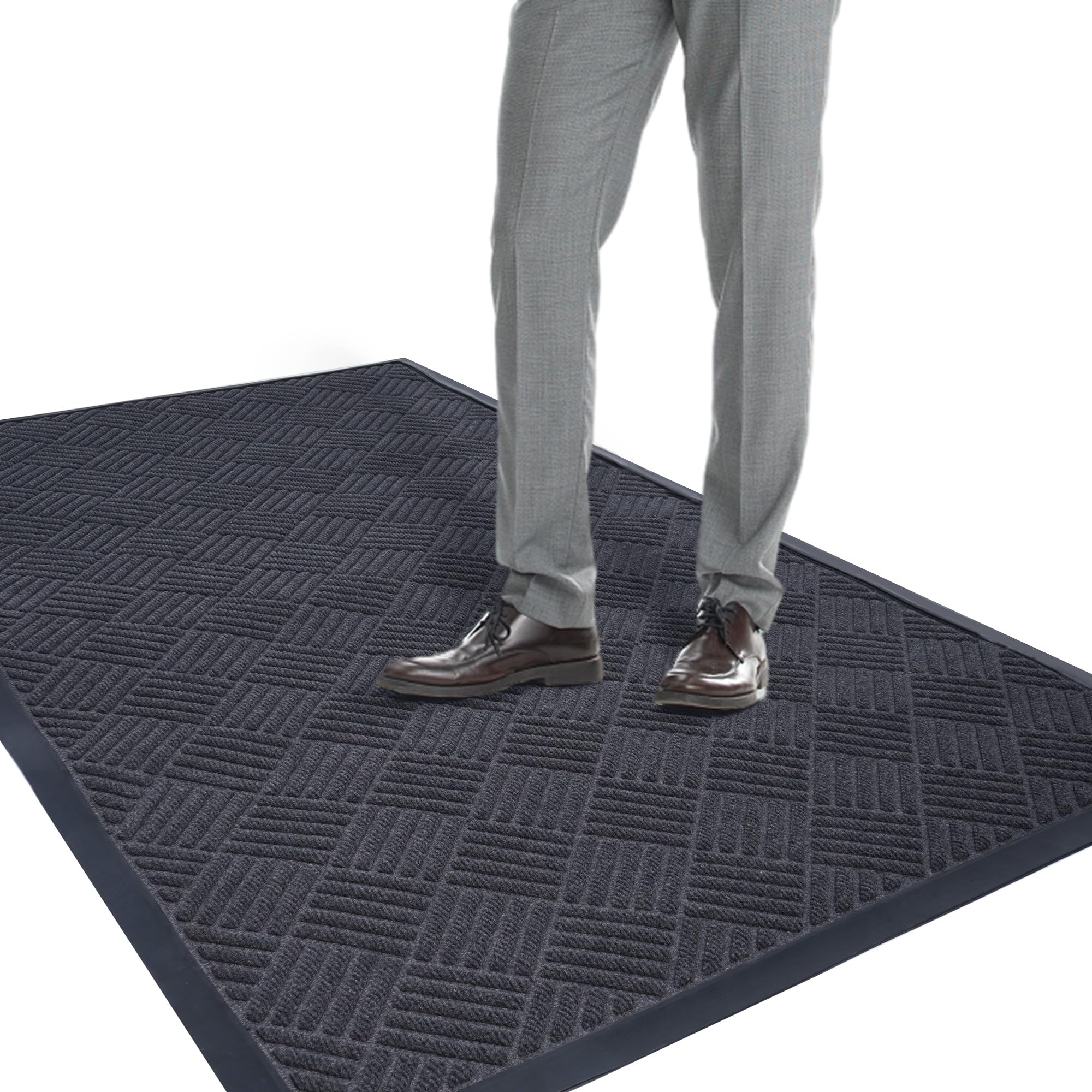 Zerbino In Gomma 40x60cm Antiscivolo - Elegante Per Ingresso Casa O Ufficio - Foto 5