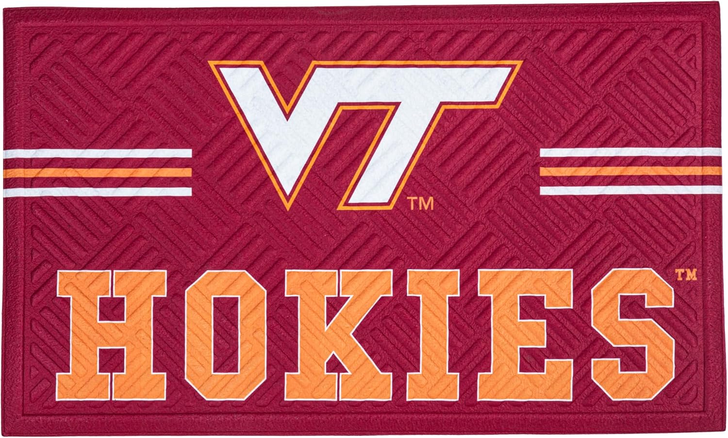 NCAA University of Georgia Embossed Doormat, 28x16 Inches College Sports Front Door Mat, Non Slip Backing Welcome Mat, Indoor Outdoor Entrance Rug
