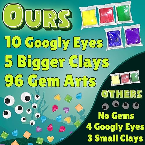 Miniatura 3 de Bambibo Kit de pintura de conchas marinas para niños, paquete MEGA, 54 en 1, pintura que brilla en la oscuridad para niños, kit de arte para niños