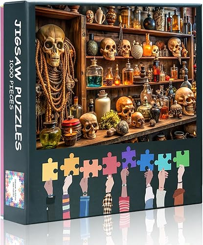 Vista 11 de Vintage Library - Rompecabezas de 1000 piezas para adultos, estantería llena de muchos libros, rompecabezas de collage de aprendizaje y educación