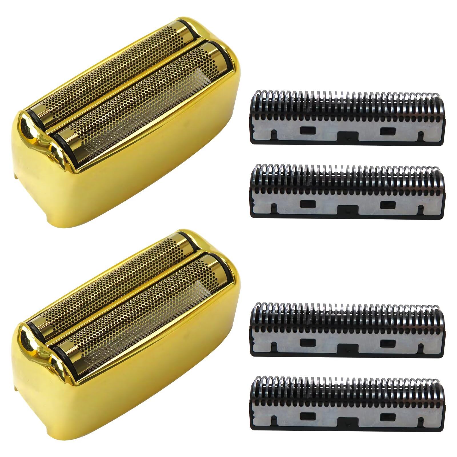 Lot de 2 films et couteaux de rechange pour rasoir Pro sans fil en métal FXFS2 (doré)