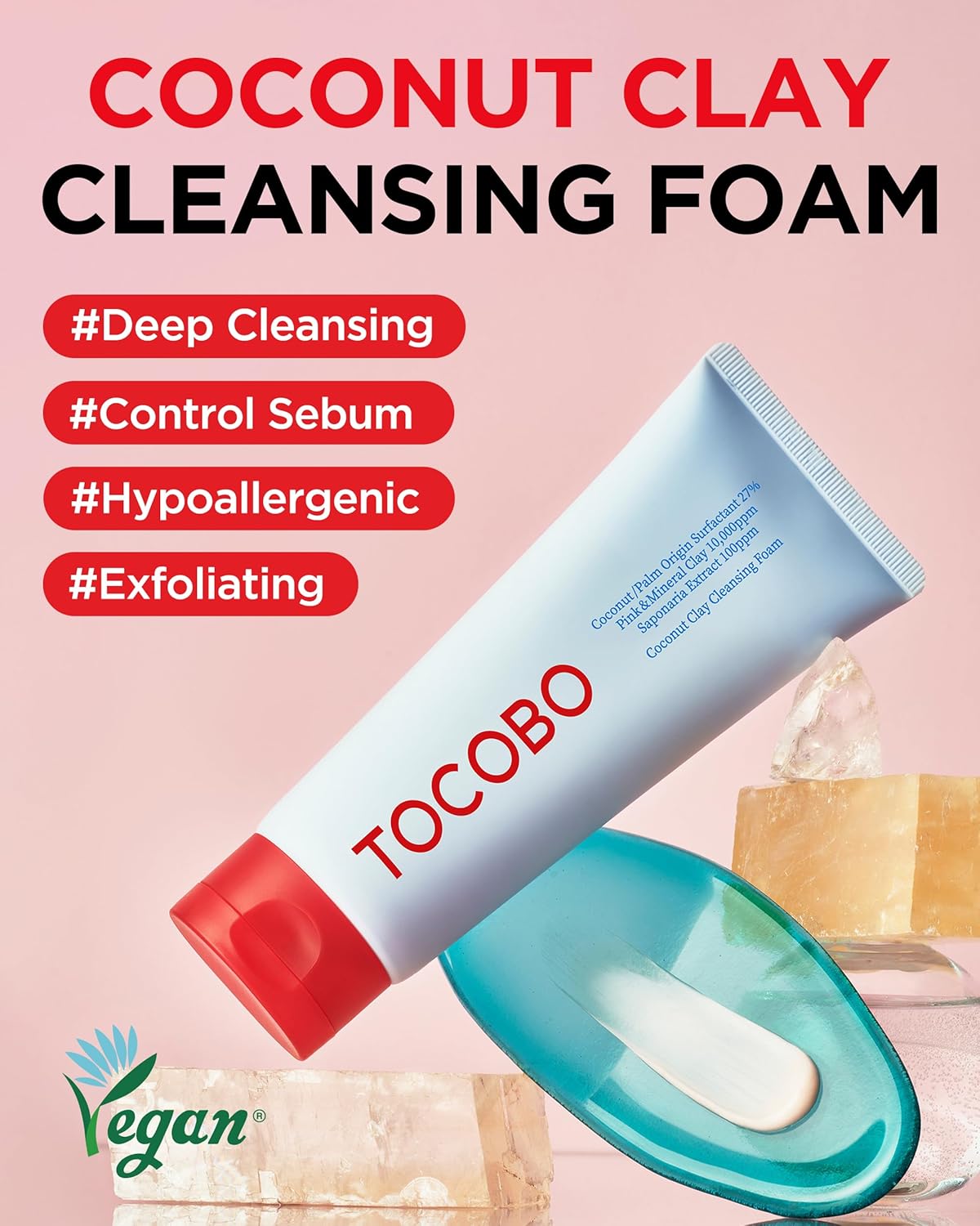 TOCOBO Coconut Clay Cleansing Foam 150 ml - Image 2