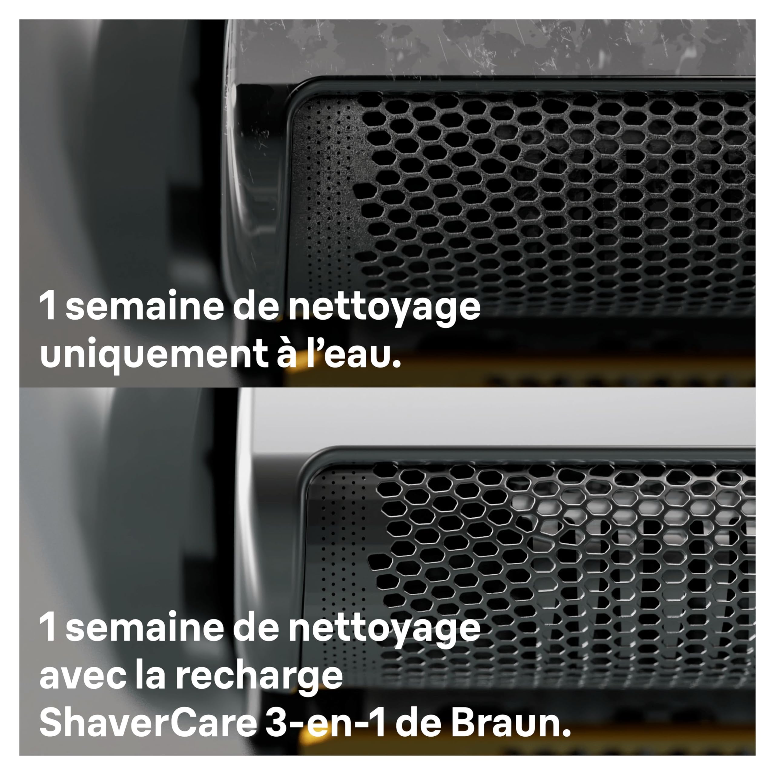 Braun 3in1 ShaverCare, Recharges 3-en-1, Originales, Pour Station SmartCare, Nettoie 10x Mieux Que L’eau, Formule Avec Un Parfum Frais De Citron, Pour Un Nettoyage Hygiénique Des Rasoirs, Pack De 6