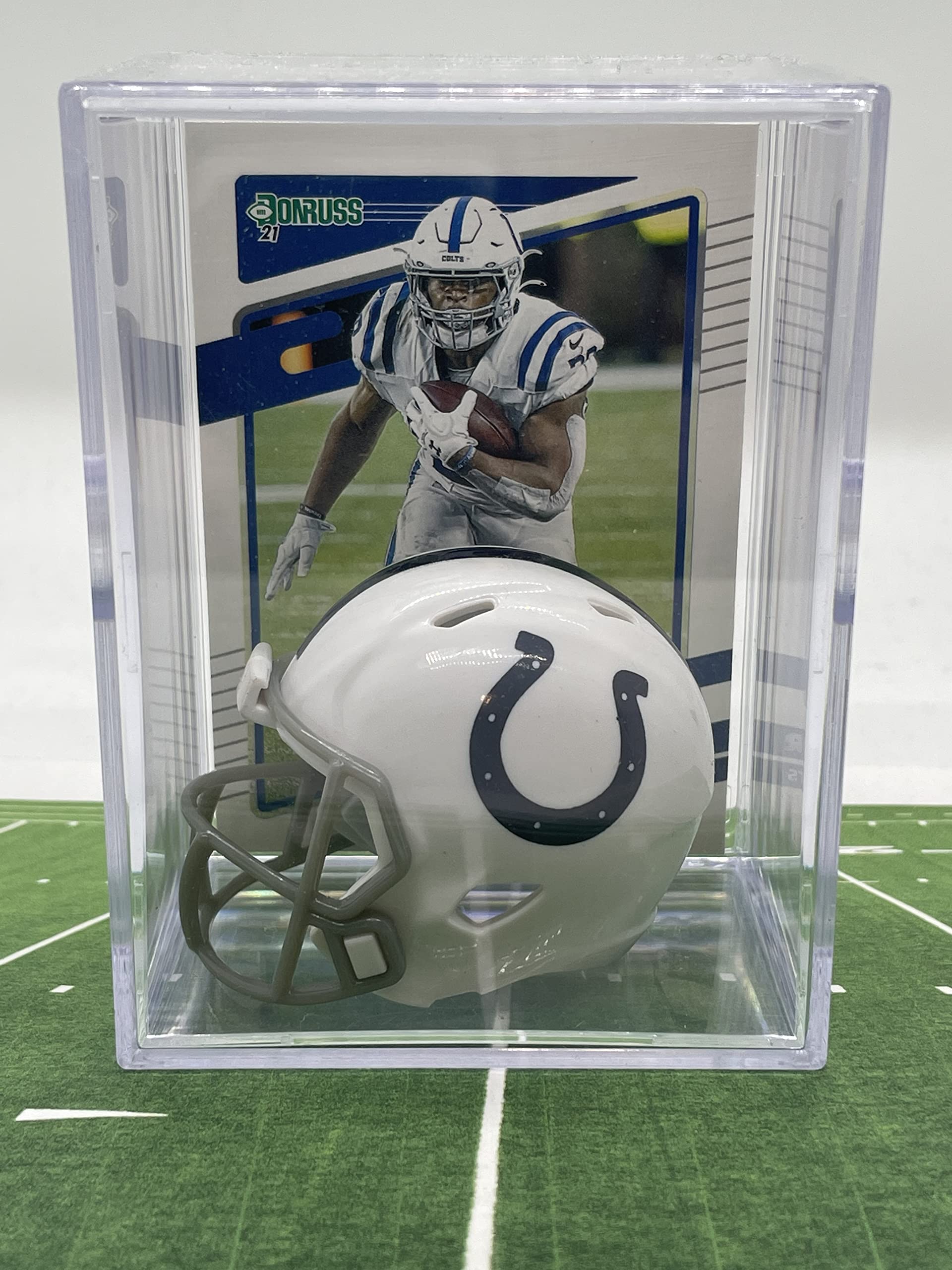 Indianapolis Colts NFL Helmet Shadowbox w/Jonathan Taylor card