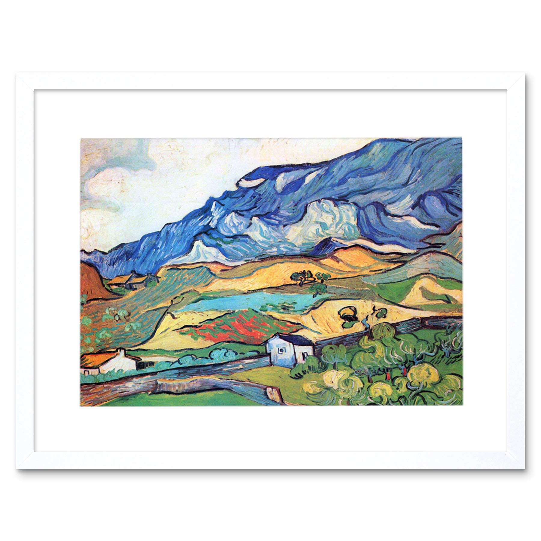 Wee Blue Coo Van Gogh Les Alpilles Landscape Saint Remy Frame Art Print Picture 21 F12X1621