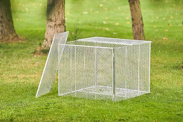 Brista Metall Komposter mit Deckel und Boden – Modular erweiterbar, wetterfest