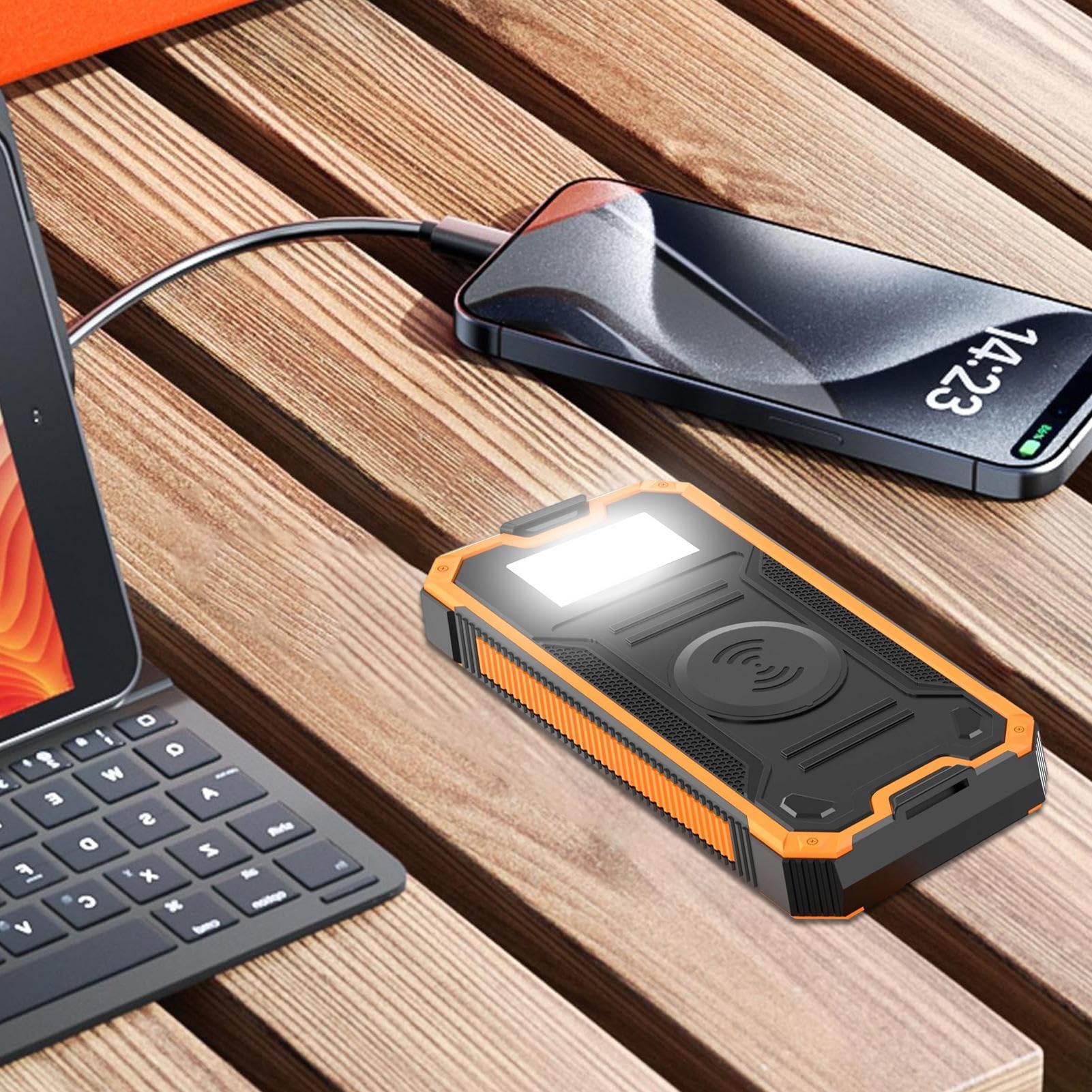 Chargeur Solaire Pack Batterie 10000mAh Étanche Survie