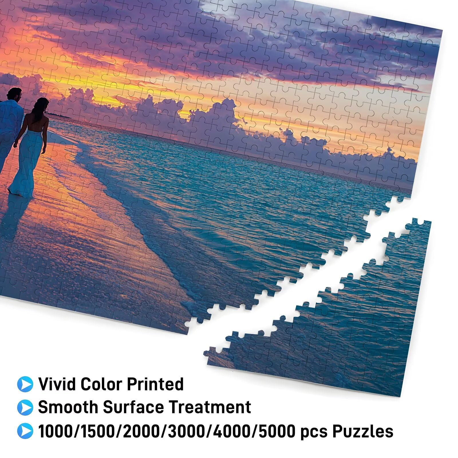 Puzzle Personalizado 1000/1500/2000/3000/4000/5000 Piezas, Puzzle Personalizado con Foto, Rompecabezas Personalizados de Madera con Tu Foto Favorita para Adultos, Regalos para Amigos, Familia, X-305