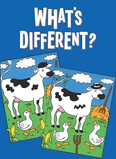 What's Different? Spot the Difference Puzzle & Coloring Book for Kids 4-8, Adults | Dover Little Activity Books by Fran Newman-D'Amico
