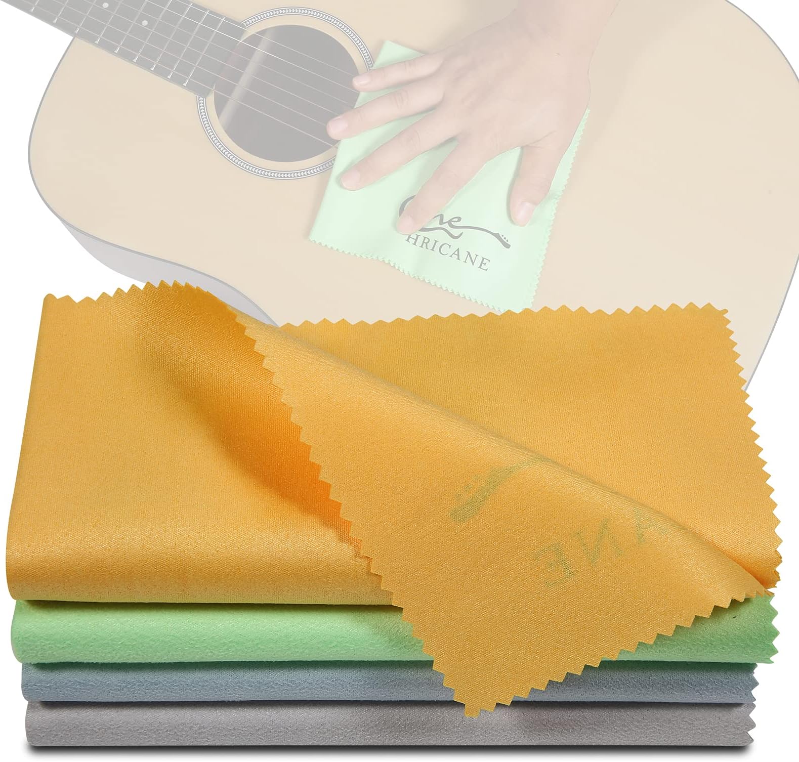 Hricane Guitar Cloths Ultrafine fiber suede (8Pack 12"x12