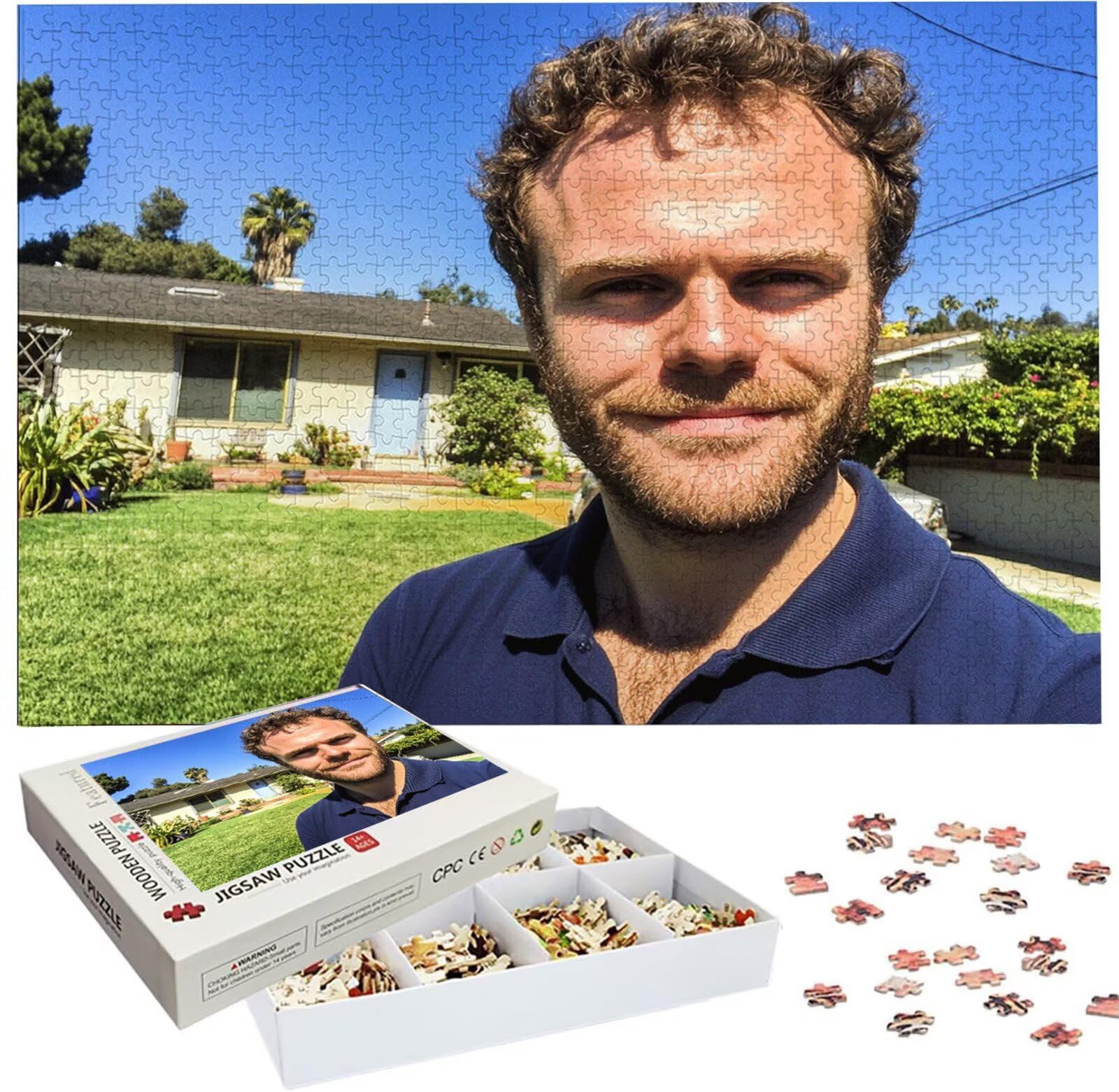 Puzzle Personalizzato con Foto e Testo 1500 Pezzi - Stampa in HD, W-2828